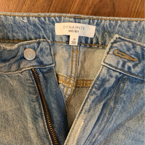 Dynamite Distressed Heidi Wide Leg Jeans excellent condition - Picture 8 of 9